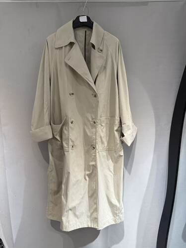 欧洲站2026春季新款欧货时尚翻领双排扣宽松休闲风衣外套女617357