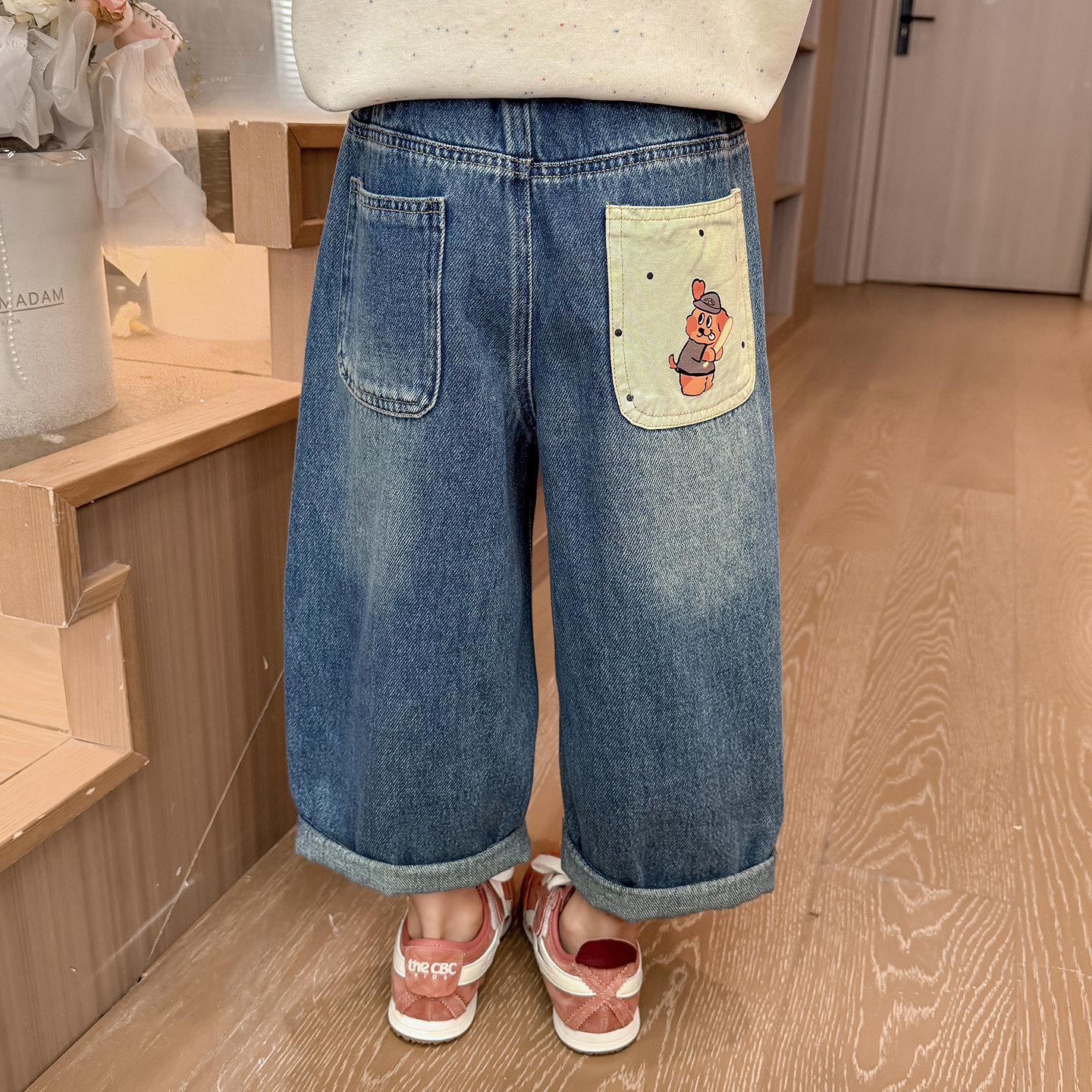 女童裤子春秋季2025新款宽松阔腿儿童秋装牛仔裤宝宝休闲直筒长裤,童装/婴儿装/亲子装,裤子,淘宝优惠券,粉丝福利购,淘宝优惠卷