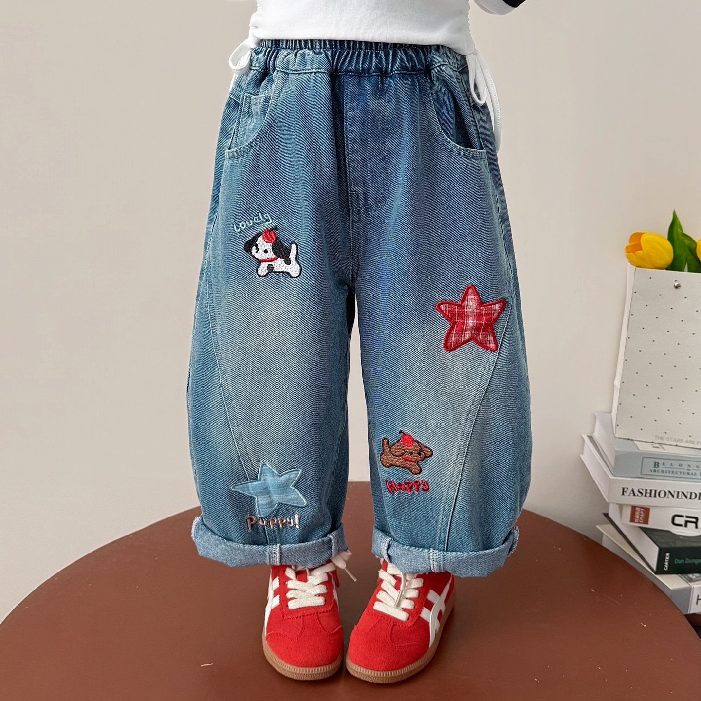 女童超好看炸街裤子秋季洋气时髦图片