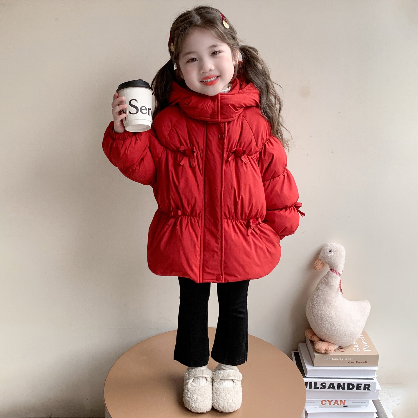 女童超好看加绒羽绒棉服2025新款儿童洋气棉袄女宝宝冬装棉衣外套