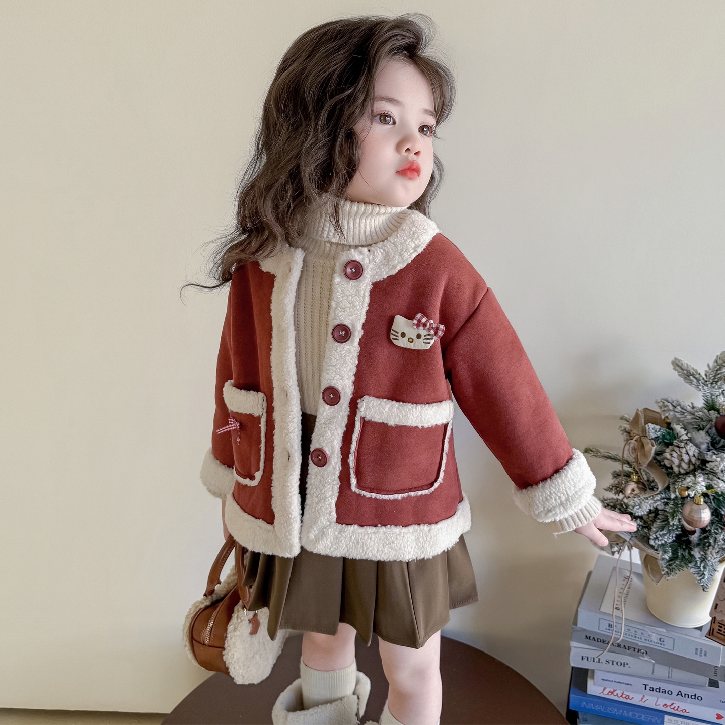 超好看女童加绒外套秋冬洋气时髦