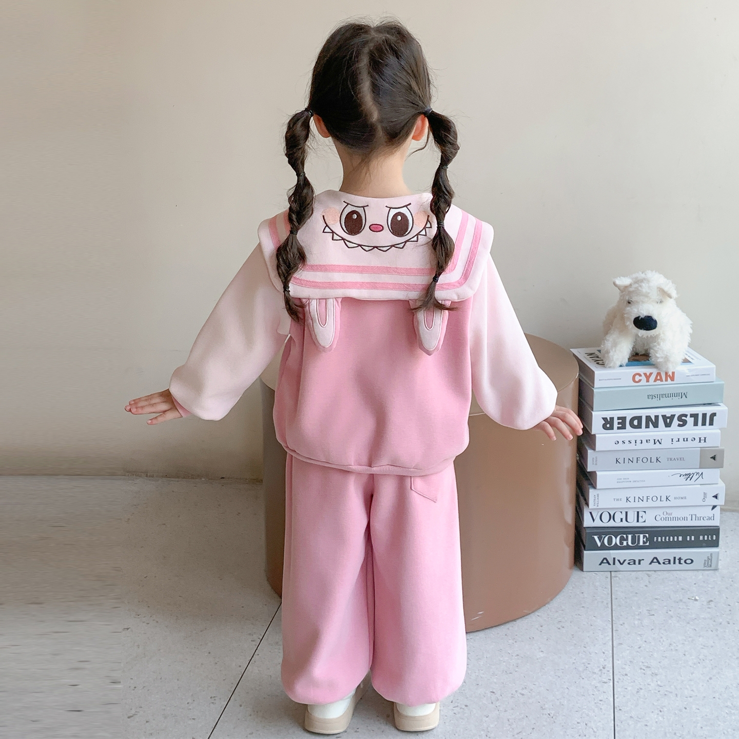 女童套装春秋季2025新款学院风儿童秋装休闲运动小童宝宝早秋衣服