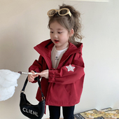 时髦风衣女宝宝韩版 女童外套春秋季 春装 洋气儿童装 冲锋衣 2026新款
