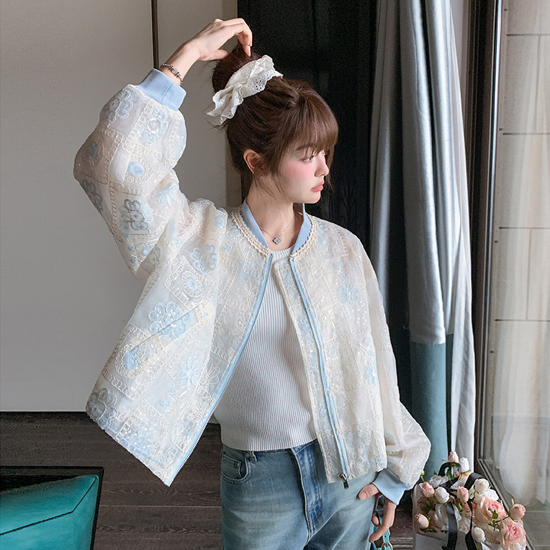 现货 首发25春夏新款 防晒外套 刺绣蕾丝外套2D044-726-P160-K248