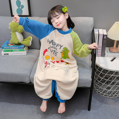 朵贝熊女童奥利绒爬服