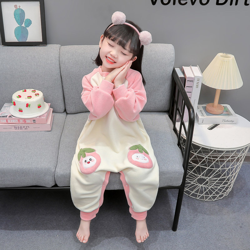 朵贝熊奥利绒连体衣女童