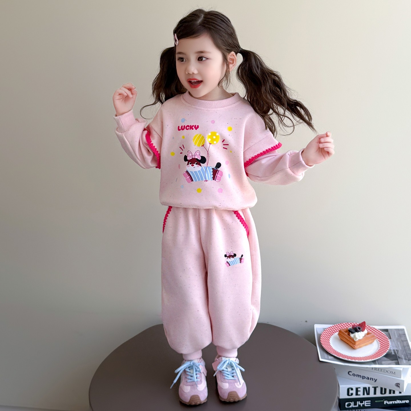 女童春装运动套装2026新款女孩洋气公主卫衣两件套女宝宝韩版衣服,童装/婴儿装/亲子装,套装,淘宝优惠券,粉丝福利购,淘宝优惠卷