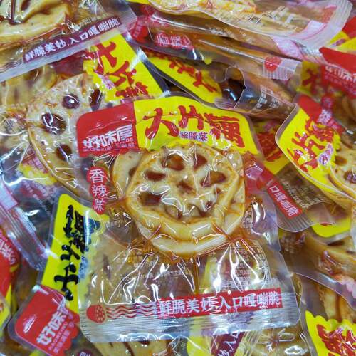 好味屋大片藕5斤1斤小包散装香辣味莲藕湖南风味小零食解馋辣条