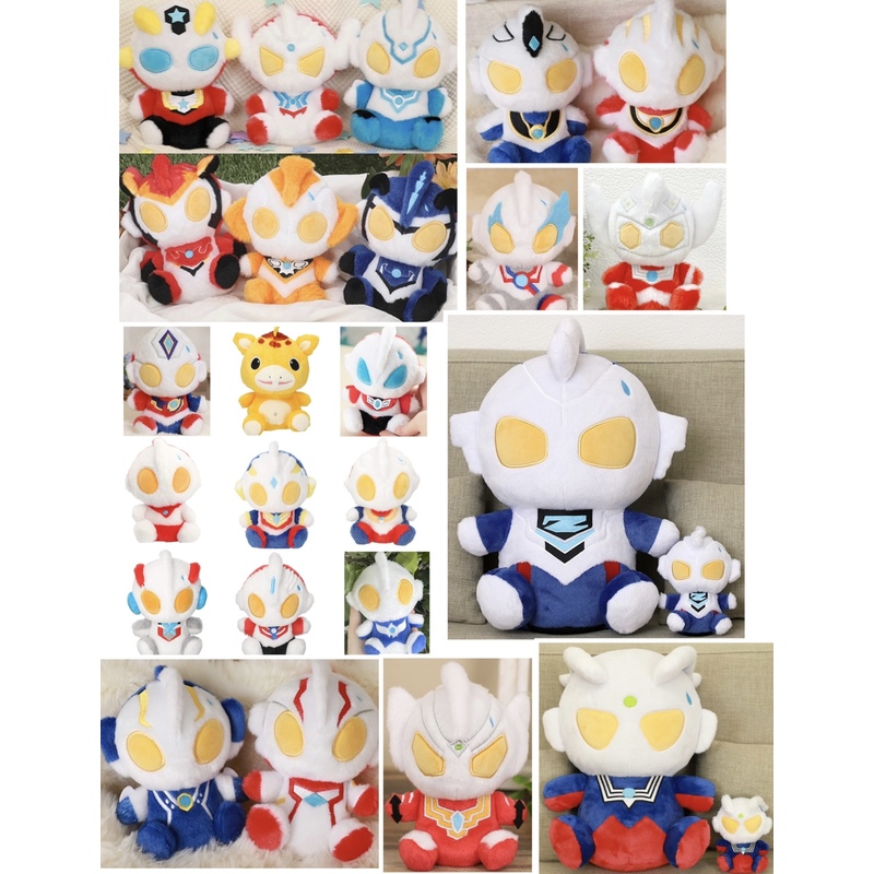 日本m78奥特曼一滴汗毛绒泽塔 特利迦 赛文赛罗 盖亚 泰罗 布莱泽