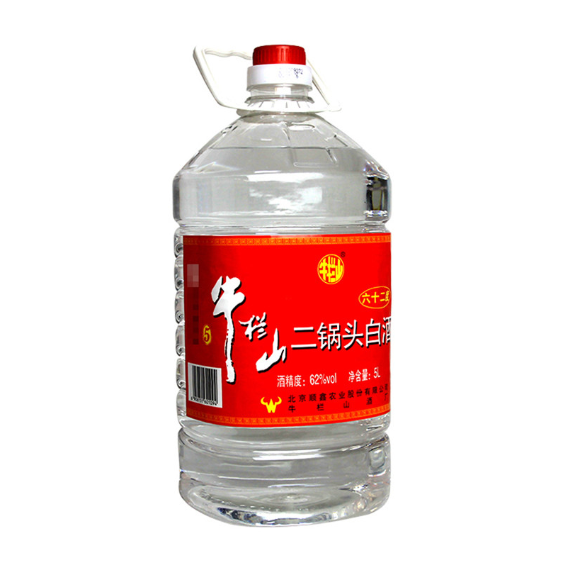 牛栏山二锅头大桶白酒62度清香型风格泡药酒粮食酒5L*4桶装整箱-封面