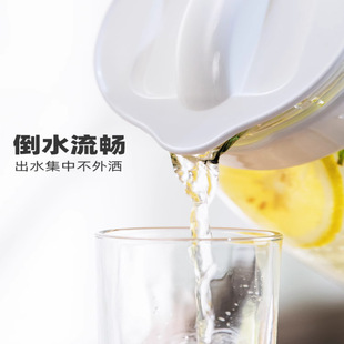 家用果汁壶防爆凉水壶 冷水壶大容量玻璃耐高温凉白开水杯茶壶套装