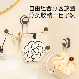 发圈发箍收纳架吸盘壁挂免打孔浴室发绳皮筋头绳挂钩首饰收纳神器
