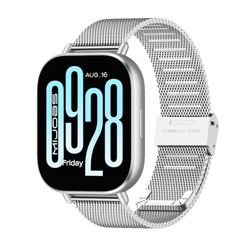 适用小米/华为/OPPO/红米手表S4/S3/S2/S1/GT5/GT2/GT3/GT4表带20/22MM通用手表带304不锈钢品质小牛皮真皮