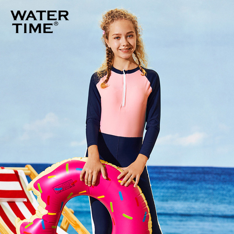 儿童泳衣女童分体长袖泳装中大童游泳衣宝宝可爱运动保守泳衣|ruв категории открытый/альпинизм/в поход/Поездки товаров, открытый одежды, водолазный костюм - от Buy2taobao.com для оказания профессиональной услуги покупки агента Taobao