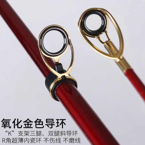 远投竿新款25号30号超硬淡水远抛竿碳素闷杆长节海钓超轻鲢鳙海竿