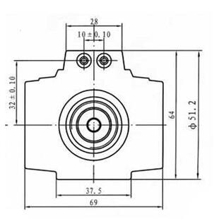 AC220V 110V孔长度距4910内针26 03插针式 电磁阀线圈DSG