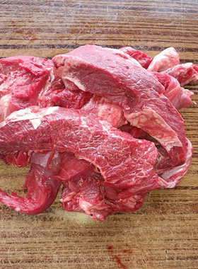 新鲜无油少筋剔骨大块牛碎肉