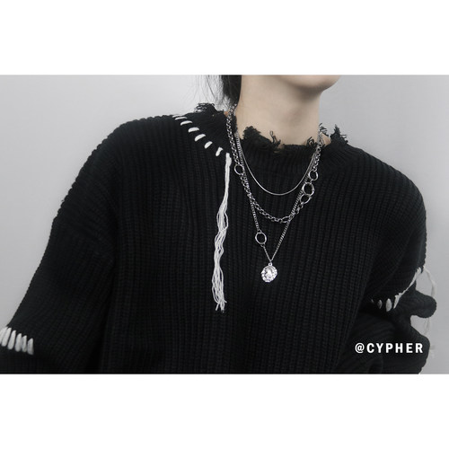 cypher信条丨中性钛钢ins男项链