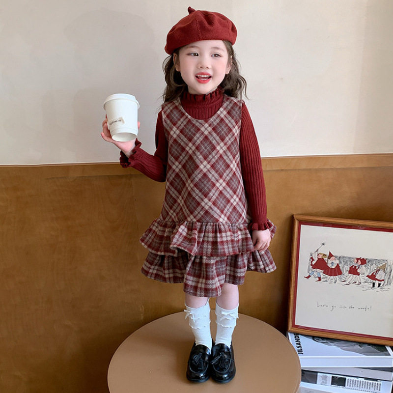 女童加厚套装冬季2025新款洋气时髦儿童毛线衣冬装女宝毛呢背心裙,户外/登山/野营/旅行用品,作训外套/套装/野战套装,淘宝优惠券,粉丝福利购,淘宝优惠卷