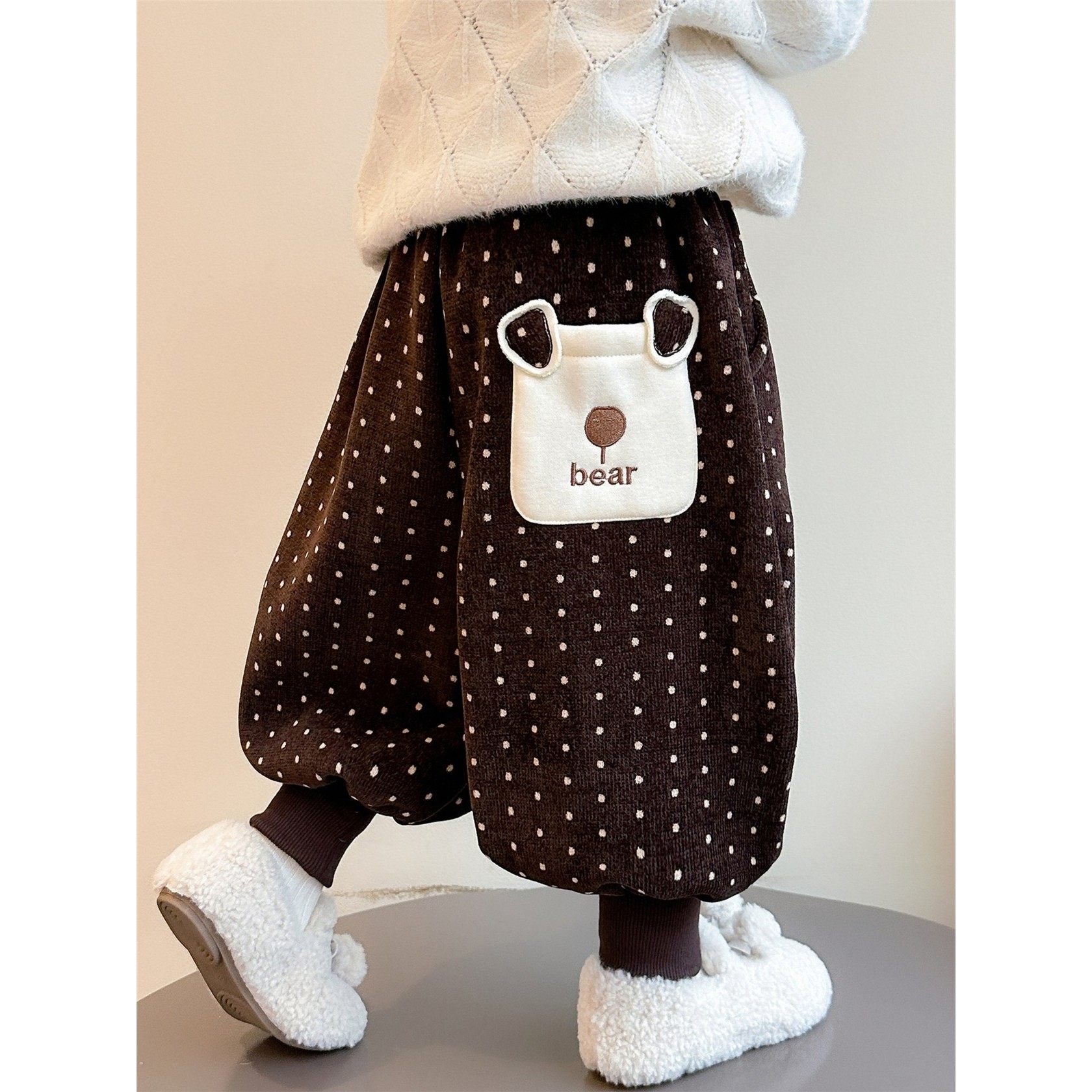 女小童加绒卫裤秋冬款2025新款宝宝一体绒裤子冬装儿童保暖休闲裤,女装/女士精品,卫裤,淘宝优惠券,粉丝福利购,淘宝优惠卷