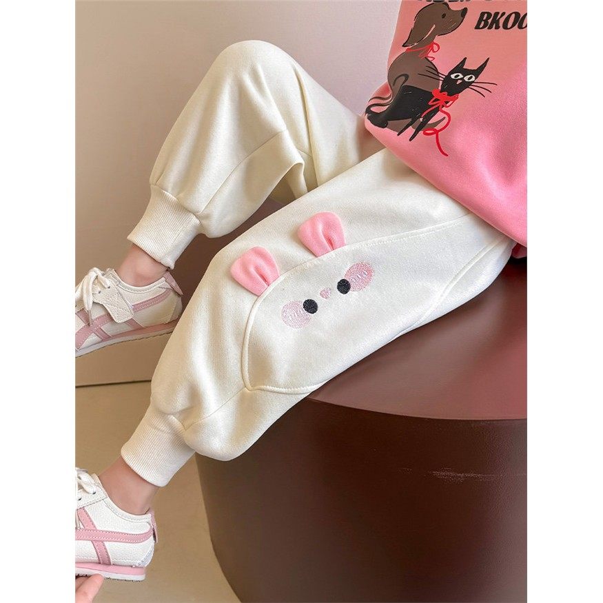 女小童洋气休闲卫裤春秋款女宝宝卡通运动裤春装小女孩外穿束脚裤,女装/女士精品,卫裤,淘宝优惠券,粉丝福利购,淘宝优惠卷