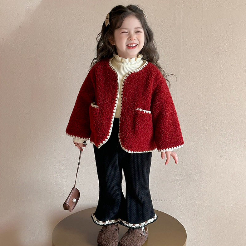 女童加绒外套2025冬季新款新年拜年服中小童女宝宝外穿洋气三件套,户外/登山/野营/旅行用品,作训外套/套装/野战套装,淘宝优惠券,粉丝福利购,淘宝优惠卷