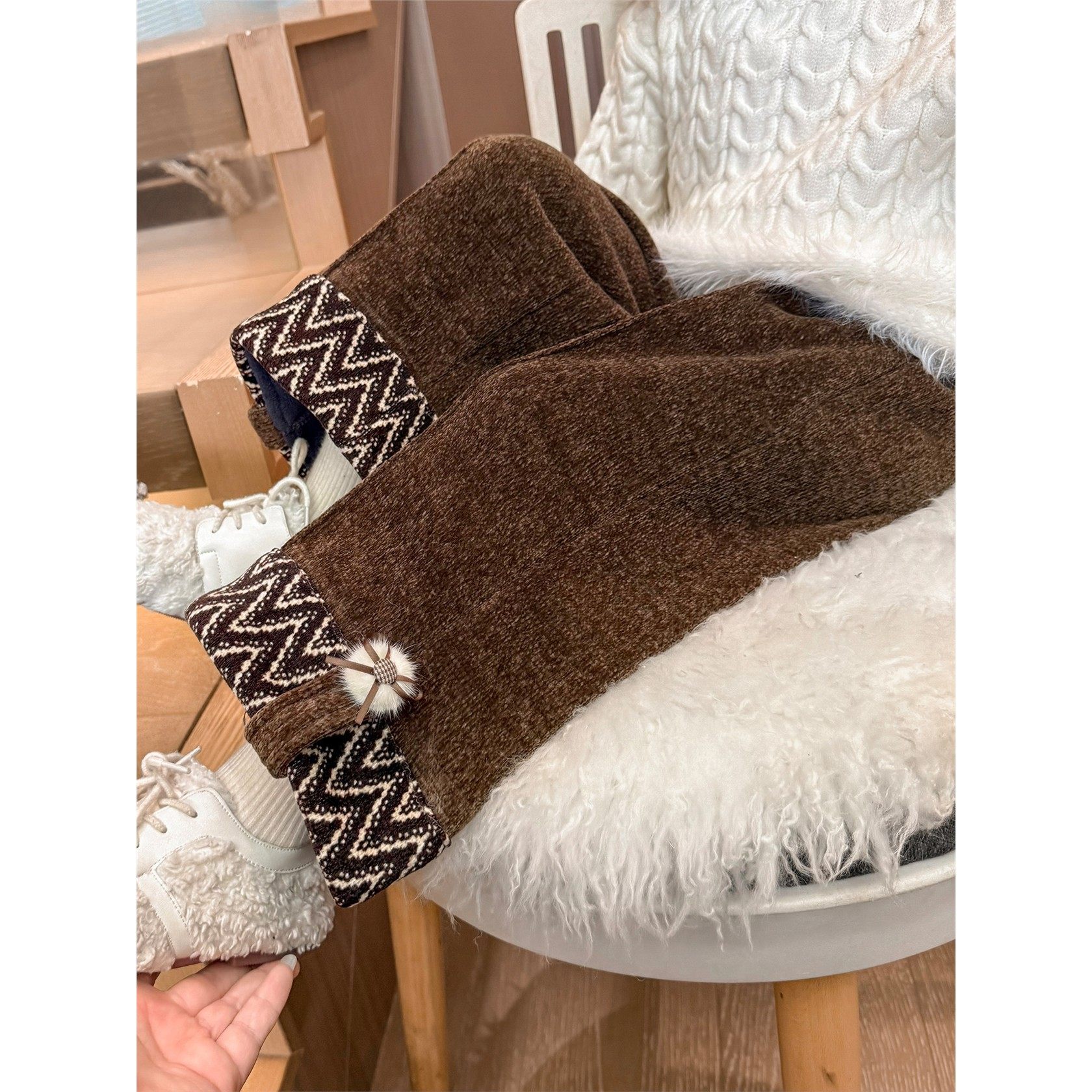 女小童加绒裤子秋冬季儿童洋气阔腿裤冬装女宝宝一体绒外穿长裤潮,女装/女士精品,卫裤,淘宝优惠券,粉丝福利购,淘宝优惠卷