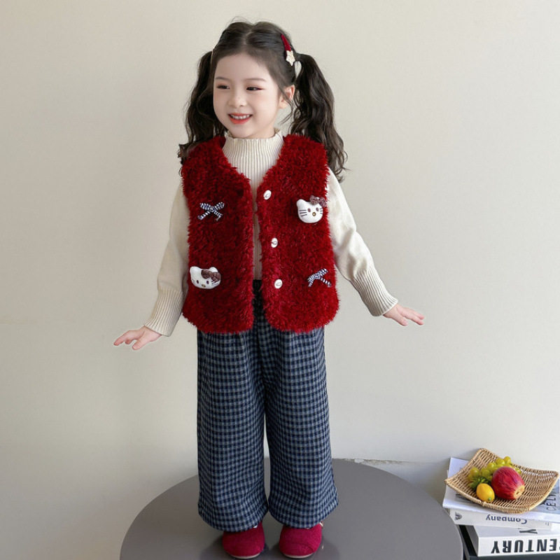 女童加绒加厚马甲秋冬2025新款儿童韩版kt猫背心外套宝宝可爱上衣,户外/登山/野营/旅行用品,作训外套/套装/野战套装,淘宝优惠券,粉丝福利购,淘宝优惠卷