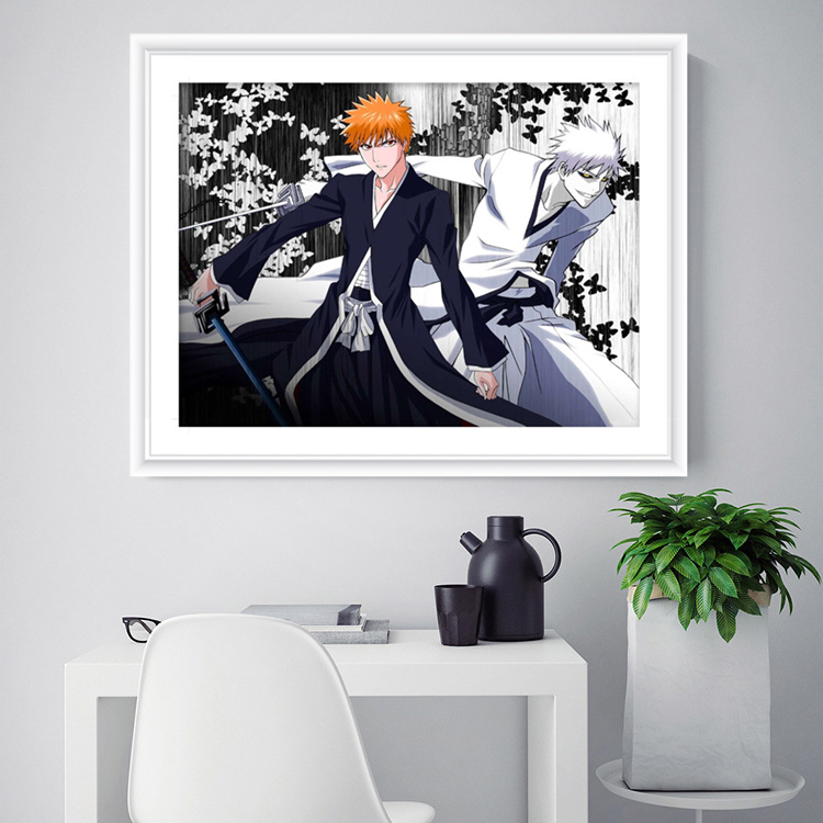 死神黑崎一护十字绣印花刺绣线绣手工贴钻钻石画动漫周边挂画壁画,居家布艺,十字绣套件,淘宝优惠券,粉丝福利购,淘宝优惠卷