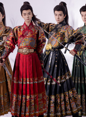 斜塘衣庄【凌云】明制汉服男女同款绣春刀贴里曳撒装飞鱼服锦衣卫