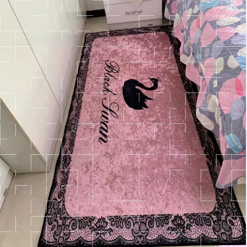 Net Red Same item swan Dali Diamond Cashmere Bedside carpet clean carpet Multiple patternin the Home Fabric , Carpet  category - from Buy2taobao.com to provide professional Taobao agent buy service