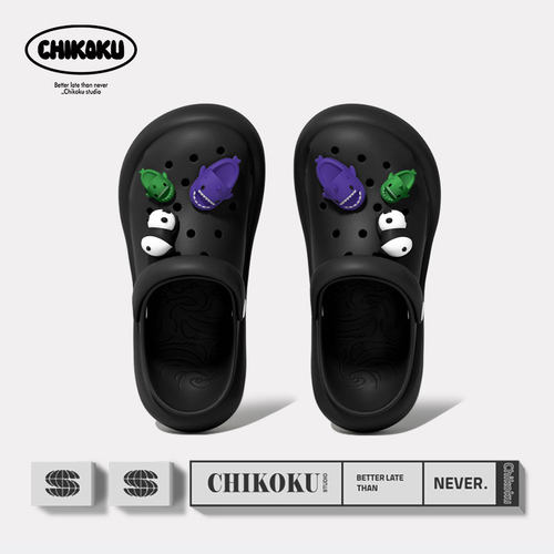 chikoku洞洞鞋男士情侣外穿