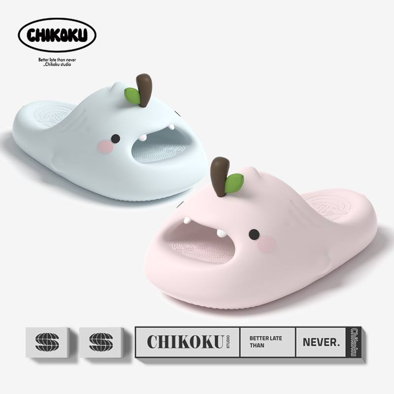 chikoku苹果鲨拉拖鞋夏季厚底