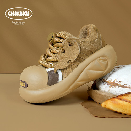 chikoku原创设计面包鞋大头显瘦