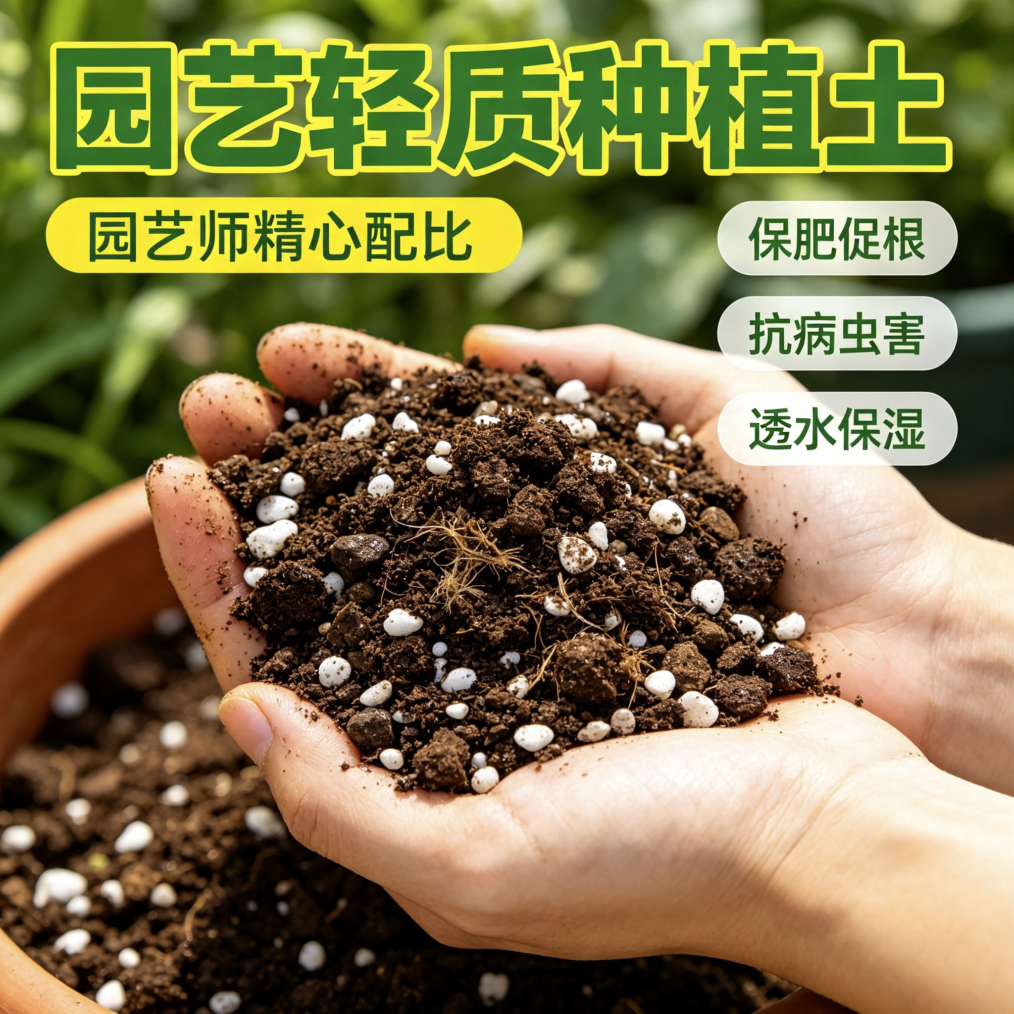 疏松透水绿化工程专用轻质种植土阳台屋顶花箱花园工程专用宝绿素