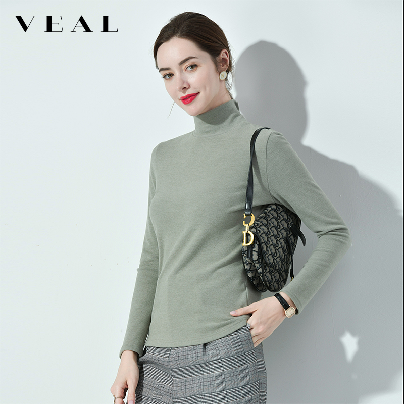 半高领德绒打底衫秋冬修身内搭