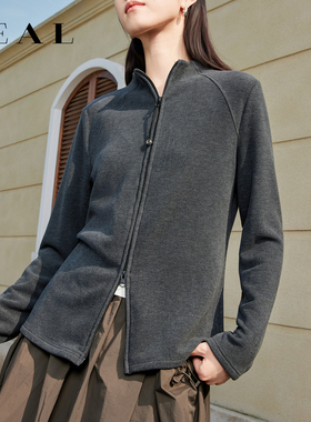 双面磨毛德绒打底衫女秋冬内搭蚕丝羊毛发热保暖上衣外穿拉链卫衣