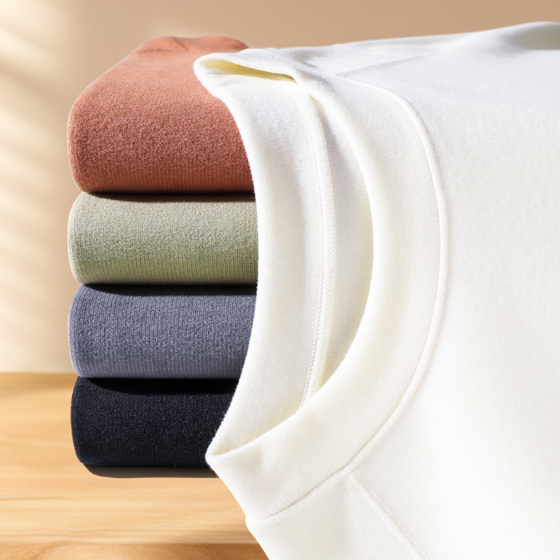 德绒打底衫女秋冬新款条纹发热