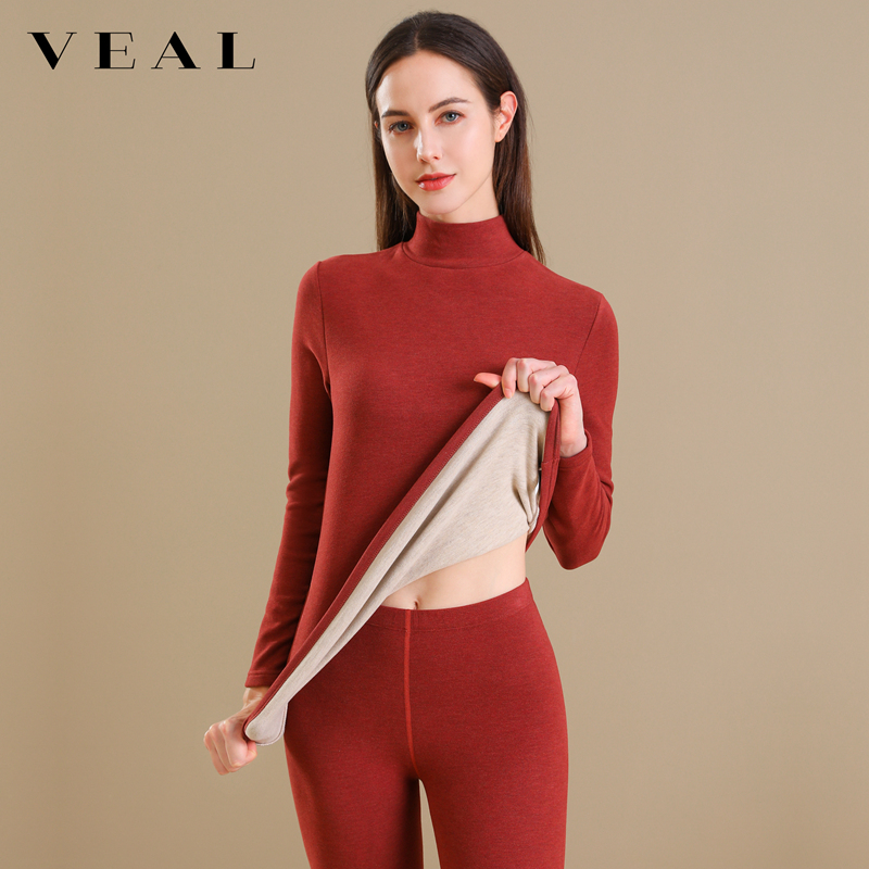 山羊绒德绒保暖内衣女打底衫