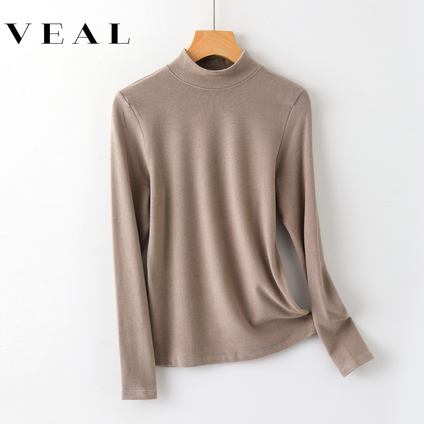 双面磨毛德绒打底衫女冬保暖上衣