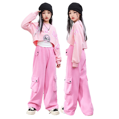 妤儿贝贝女童潮酷爵士舞练功服