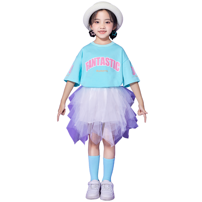 六一儿童演出服啦啦队幼儿园套装小学生运动会表演服装男女童班服