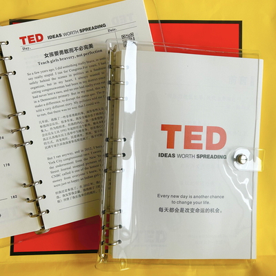 TED精读演讲文字稿中英双语版20篇演讲稿笔记本PVC外壳送视频音