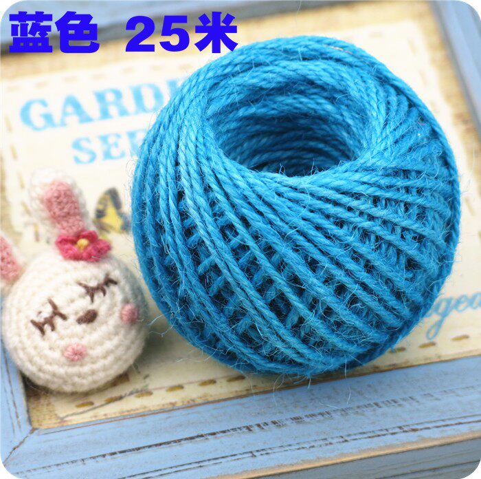 心宜家DIY 3元25米手工彩色麻绳8色吊牌绳夹照片绳夹子三股麻家居在类目 居家布艺, 缝纫DIY材料、工具及成品, 缝纫DIY配件/辅料/配饰, 绳子中 - 来自Buy2taobao.com提供专业的淘宝代购服务