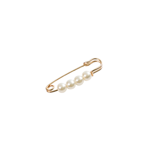 黑白珍珠胸针女迷你精致装饰小别针开衫防走光扣固定衣服配饰时尚