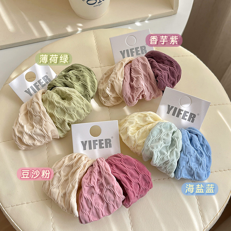 宽边无接缝面膜肌头绳发圈女2025新款高弹力耐用发绳儿童皮筋皮套