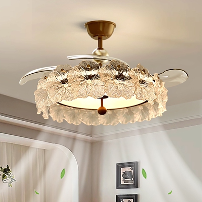 红品爱家法式复古卧室风扇灯中古