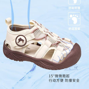 軟底溯溪鞋 新款 夏季 涉水鞋 童鞋 小童網(wǎng)面時(shí)尚 帕丁頓熊兒童戶外涼鞋