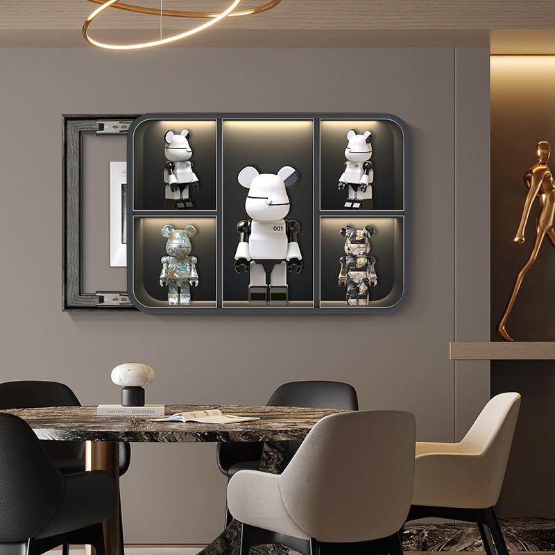 暴力熊kaws创意轻奢电表箱装饰画高级感配电箱电闸箱装饰遮挡挂画