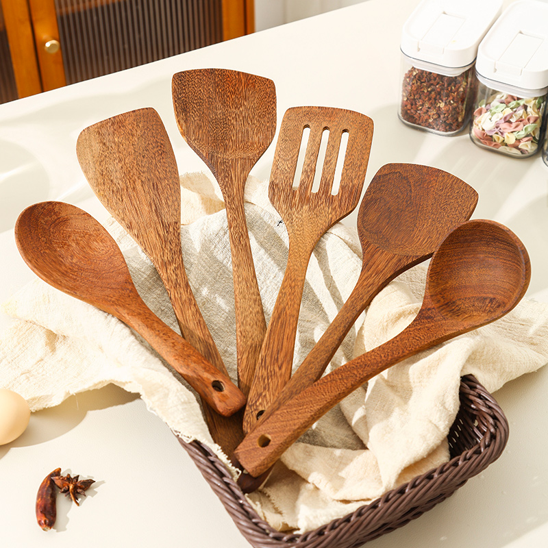 鸡翅木锅铲家用不粘锅专用木质厨具木勺汤勺饭勺木头炒菜铲子木铲